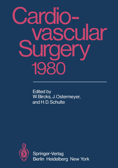 Cardiovascular Surgery 1980 - 