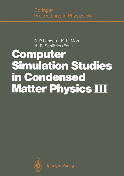 Computer Simulation Studies in Condensed Matter Physics III - 