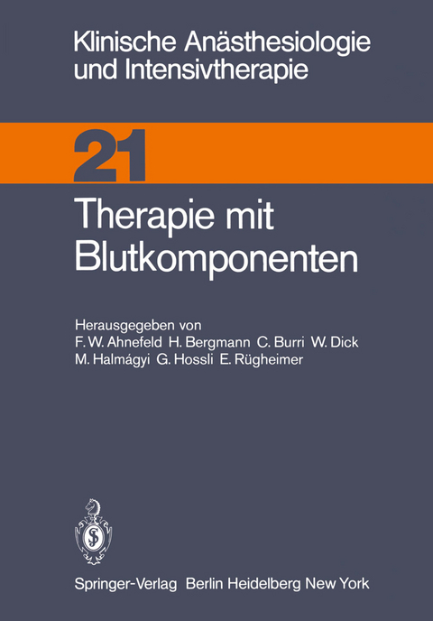 Therapie mit Blutkomponenten - 