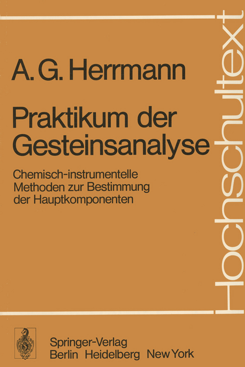 Praktikum der Gesteinsanalyse - A.G. Herrmann