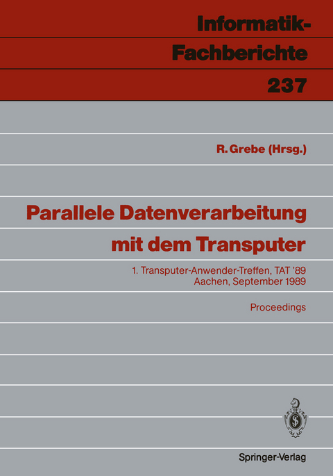 Parallele Datenverarbeitung mit dem Transputer - 