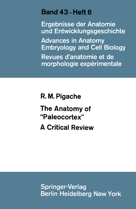 The Anatomy of “Paleocortex” - Robert M. Pigache