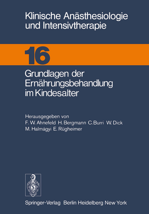 Grundlagen der Ernährungsbehandlung im Kindesalter - 