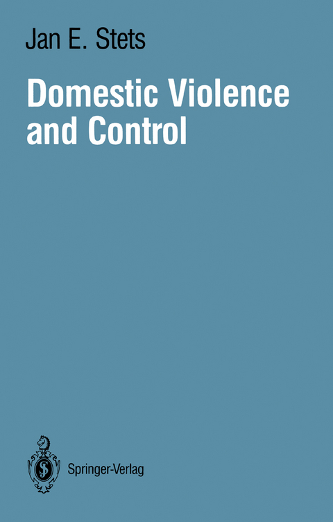 Domestic Violence and Control - Jan E. Stets