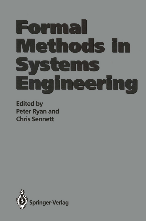 Formal Methods in Systems Engineering - 