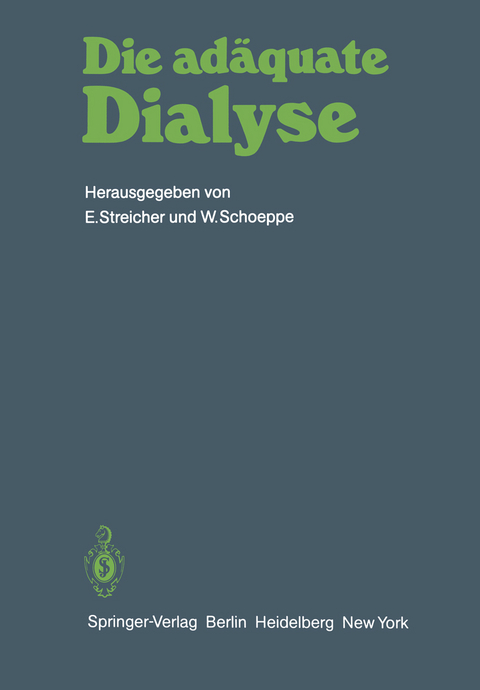 Die adäquate Dialyse - 