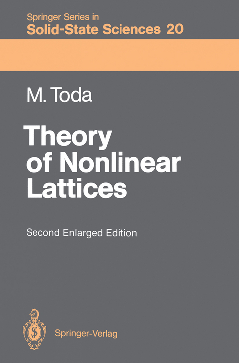 Theory of Nonlinear Lattices - Morikazu Toda