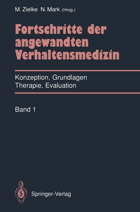 Fortschritte der angewandten Verhaltensmedizin - 