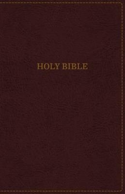 KJV, Thinline Bible, Large Print, Leathersoft, Burgundy, Red Letter, Comfort Print -  Zondervan