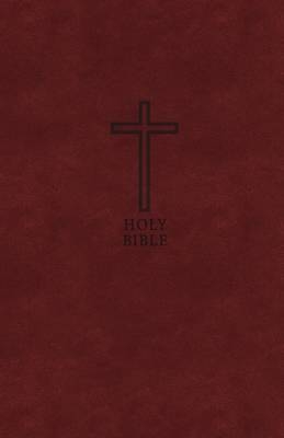 KJV Holy Bible: Value Large Print Thinline, Burgundy Leathersoft, Red Letter, Comfort Print: King James Version -  Zondervan