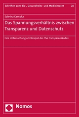 Das Spannungsverhältnis zwischen Transparenz und Datenschutz - Sabrina Kempka