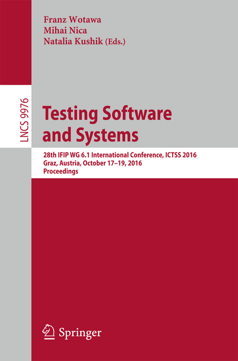 Testing Software and Systems - 