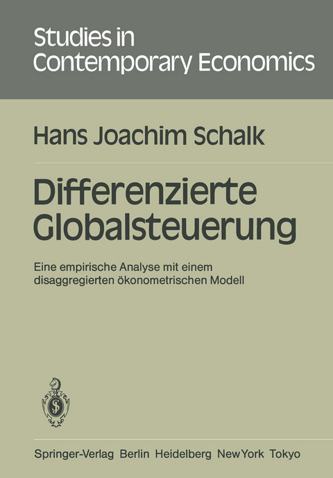 Differenzierte Globalsteuerung - Hans J. Schalk