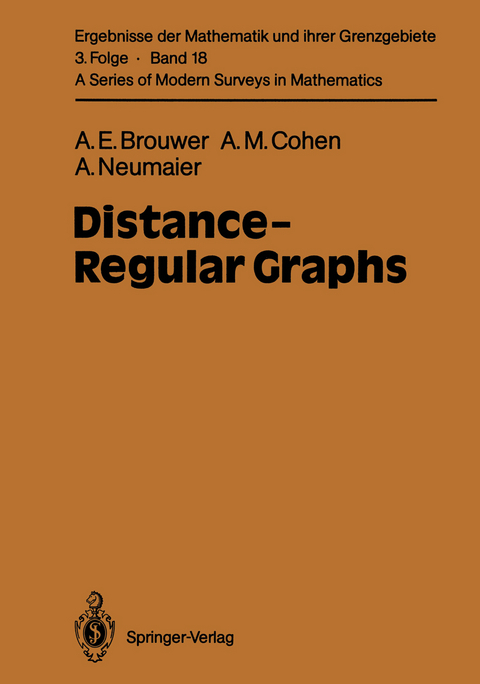 Distance-Regular Graphs - Andries E. Brouwer, Arjeh M. Cohen, Arnold Neumaier