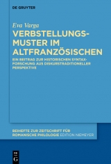 Verbstellungsmuster im Altfranzösischen -  Eva Varga