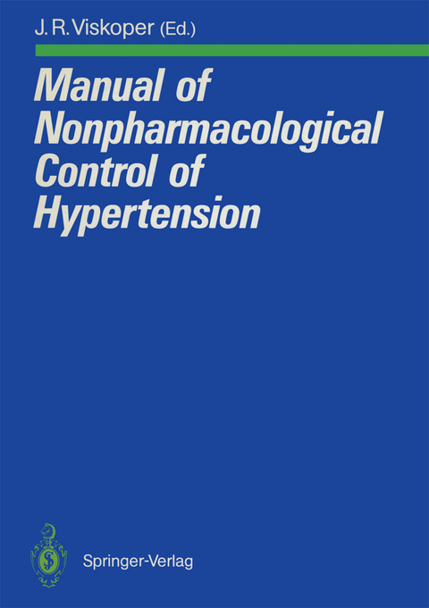 Manual of Nonpharmacological Control of Hypertension - 