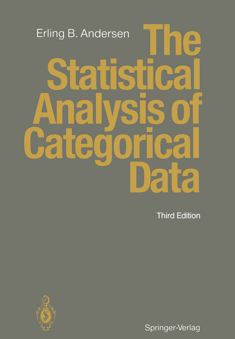 The Statistical Analysis of Categorical Data - Erling B. Andersen