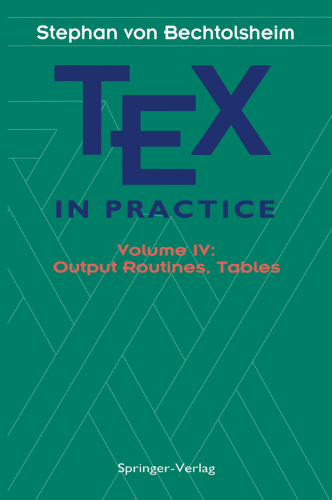 TEX in Practice - Stephan V. Bechtolsheim