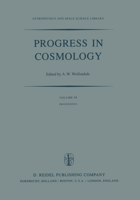 Progress in Cosmology - 