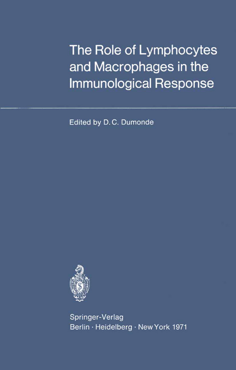 The Role of Lymphocytes and Macrophages in the Immunological Response - 