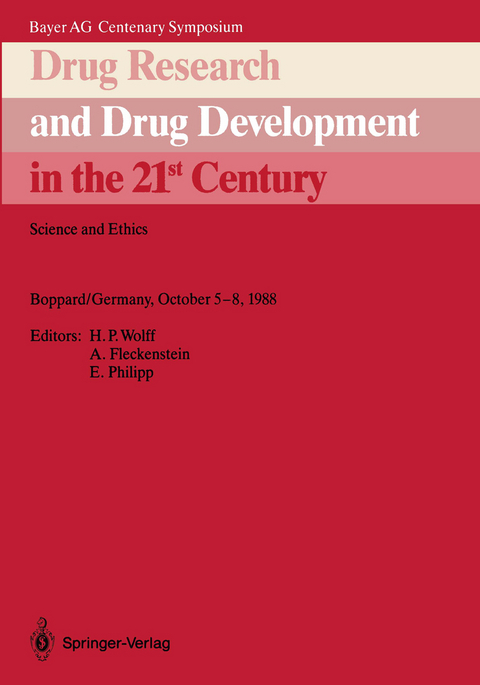 Drug Research and Drug Development in the 21st Century - 