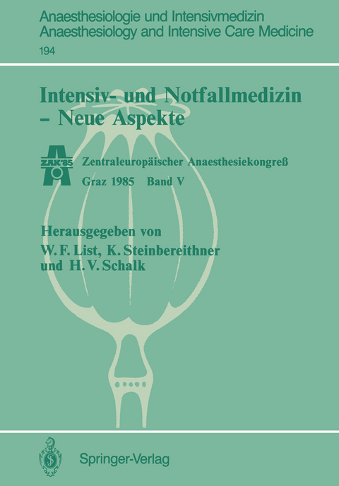 Intensiv- und Notfallmedizin — Neue Aspekte - 