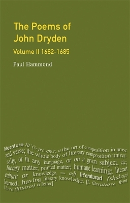 The Poems of John Dryden: Volume 2 - Paul Hammond