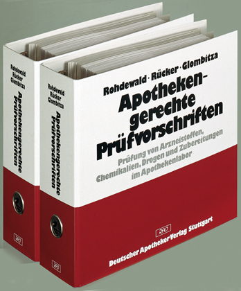 Apothekengerechte Prüfvorschriften - Peter Rohdewald, Gerhard Rücker, Karl-Werner Glombitza, Jörg Breitkreuz, Marcus Hubert