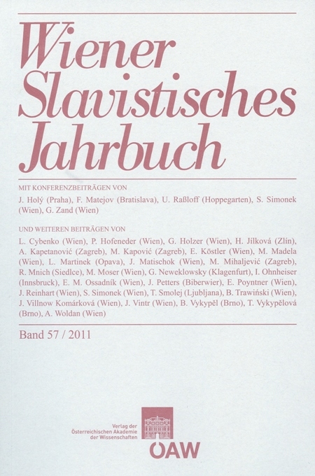 Wiener Slavistisches Jahrbuch / Wiener Slavistisches Jahrbuch Band 57 / 2011 - 