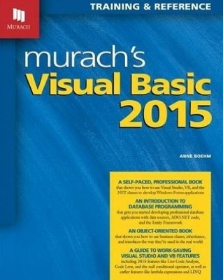 Murachs Visual Basic 2015 - Anne Boehm