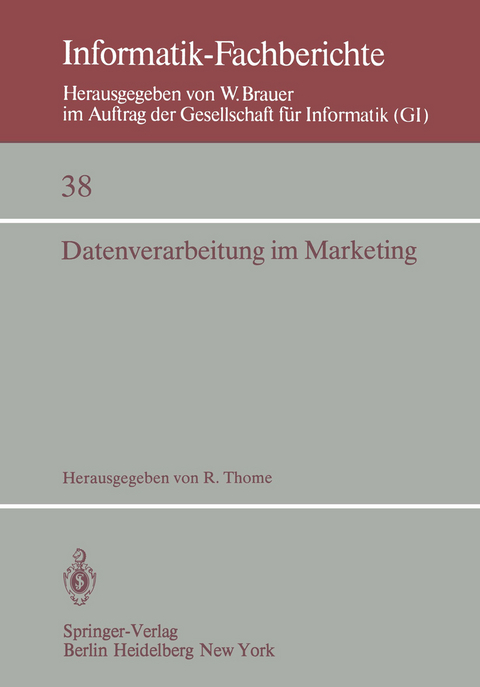 Datenverarbeitung im Marketing - 