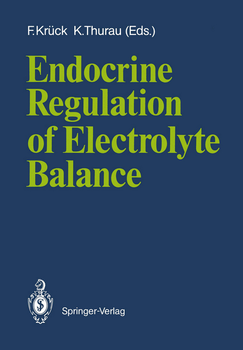 Endocrine Regulation of Electrolyte Balance - 