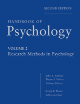 Handbook of Psychology, Volume 2, Research Methods in Psychology - Irving B. Weiner, John A. Schinka, Wayne F. Velicer