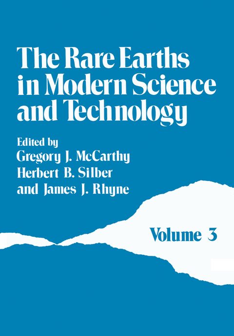 The Rare Earths in Modern Science and Technology - J. McCarthy