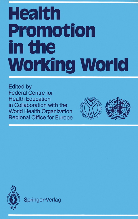 Health Promotion in the Working World - 