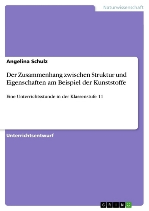 Der Zusammenhang zwischen Struktur und Eigenschaften am Beispiel der Kunststoffe - Angelina Schulz