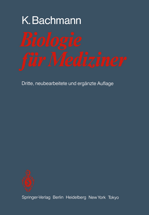 Biologie für Mediziner - Konrad Bachmann