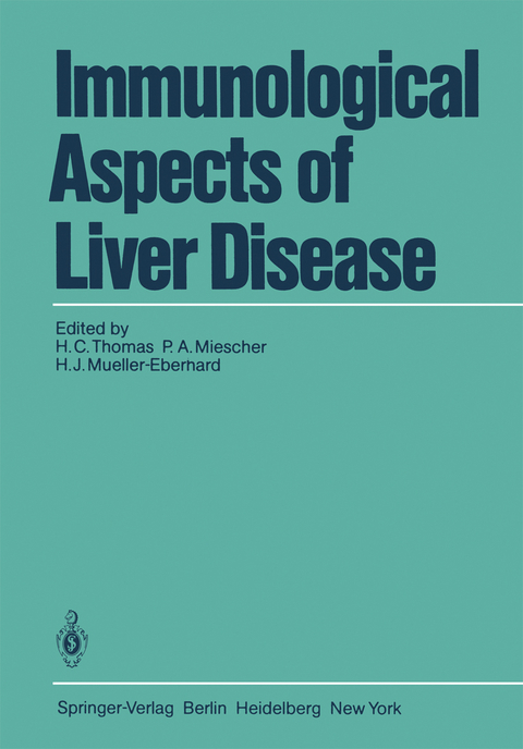 Immunological Aspects of Liver Disease - 