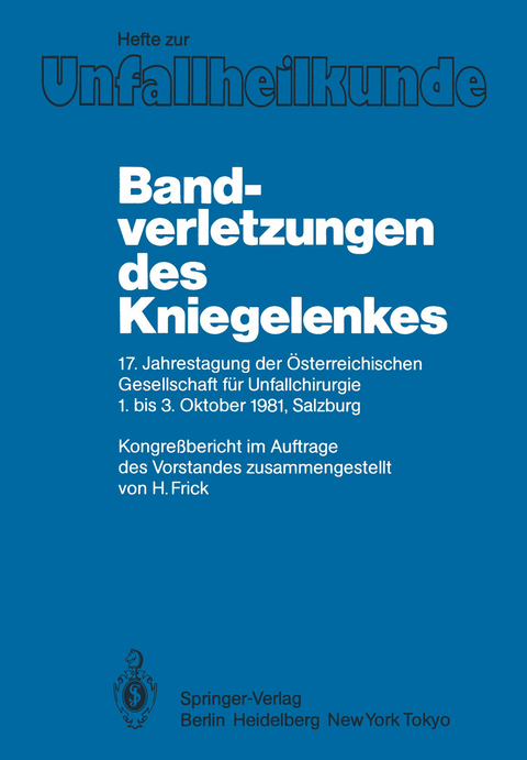 Bandverletzungen des Kniegelenkes - 