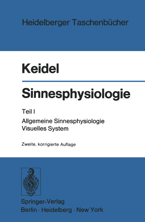 Sinnesphysiologie - Wolf D. Keidel