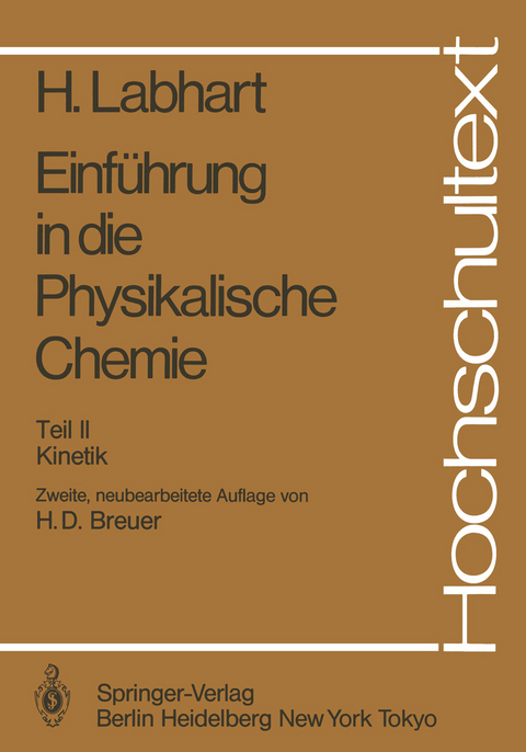 Einführung in die Physikalische Chemie - Heinrich Labhart