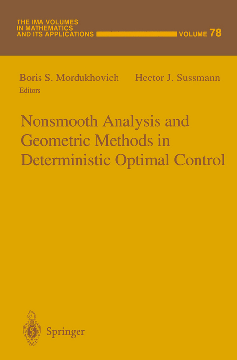 Nonsmooth Analysis and Geometric Methods in Deterministic Optimal Control - 