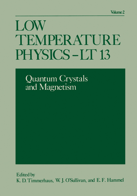 Low Temperature Physics-LT 13 - K. D. Timmerhaus, W. J. O'Sullivan, E. F. Hammel