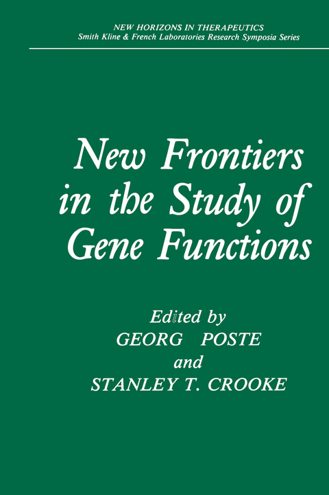 New Frontiers in the Study of Gene Functions - 