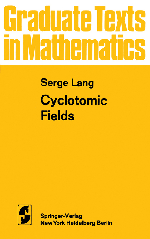 Cyclotomic Fields - S. Lang