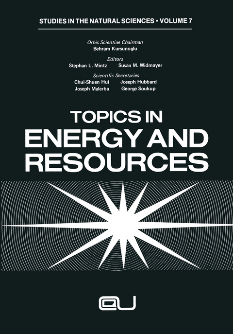 Topics in Energy and Resources - Stephan L. Mintz, Susan M. Widmayer