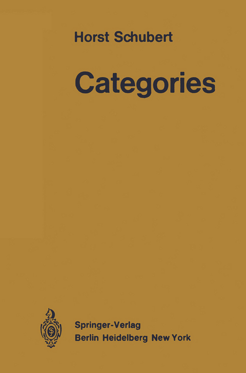 Categories - Horst Schubert