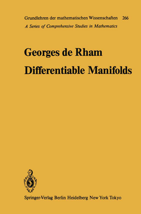 Differentiable Manifolds - Georges De Rham