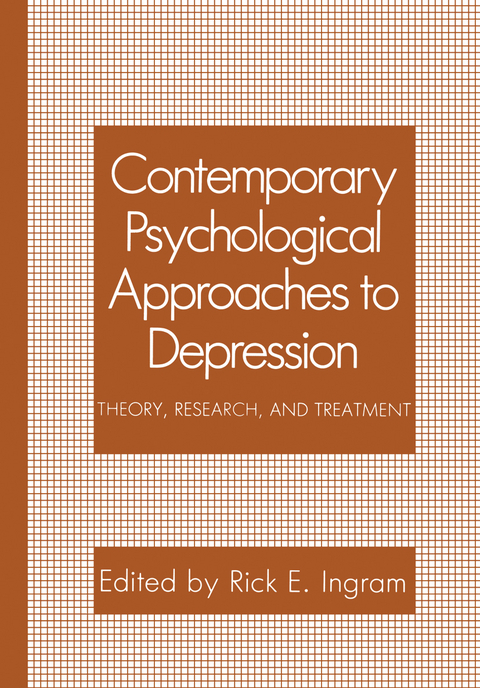 Contemporary Psychological Approaches to Depression - 