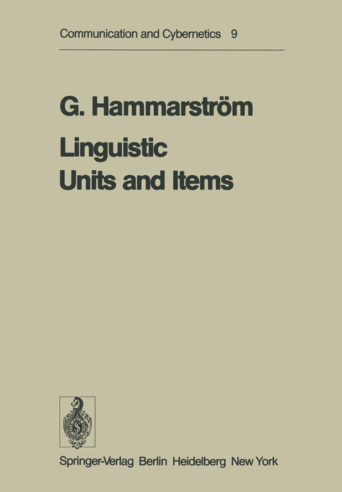 Linguistic Units and Items - G. Hammarström